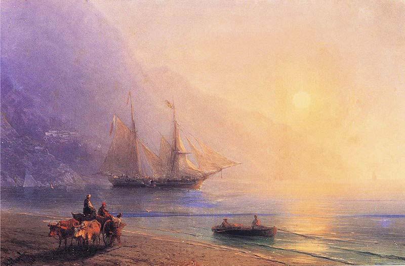 Ivan Aivazovsky Loading Provisions off the Crimean Coast Spain oil painting art